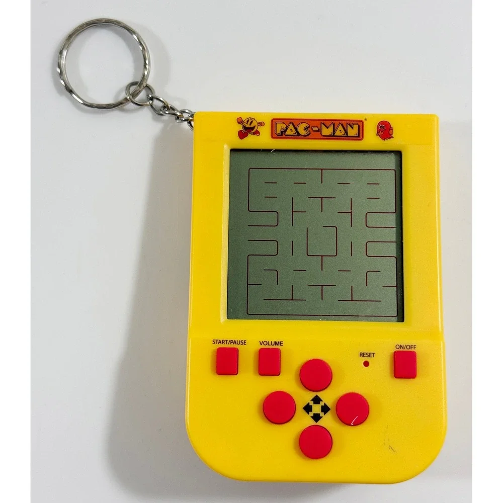 Fizz Creations Pac-Man Handheld Game Unisex OS Yellow Retro Keychain Arcade Toy
